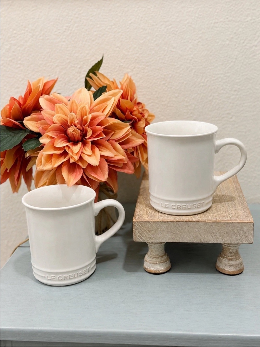 NEW Set of 2 Le Creuset Stoneware Vancouver Mugs 14oz - White - 400ml
Coffee Tea